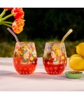 Glass Tumbler Large | Italian Summer | Set of 2